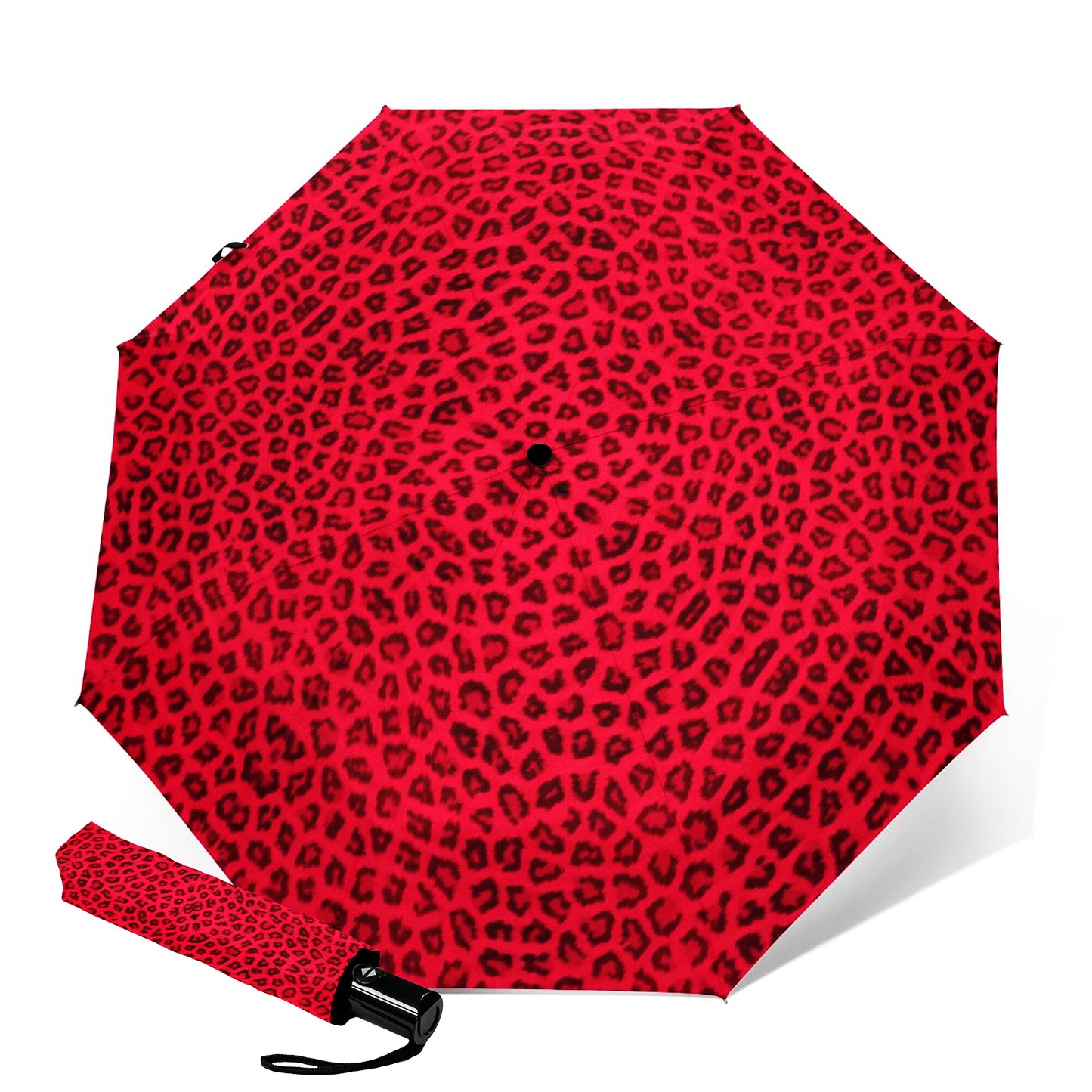 Leopard Print Foldable Umbrella