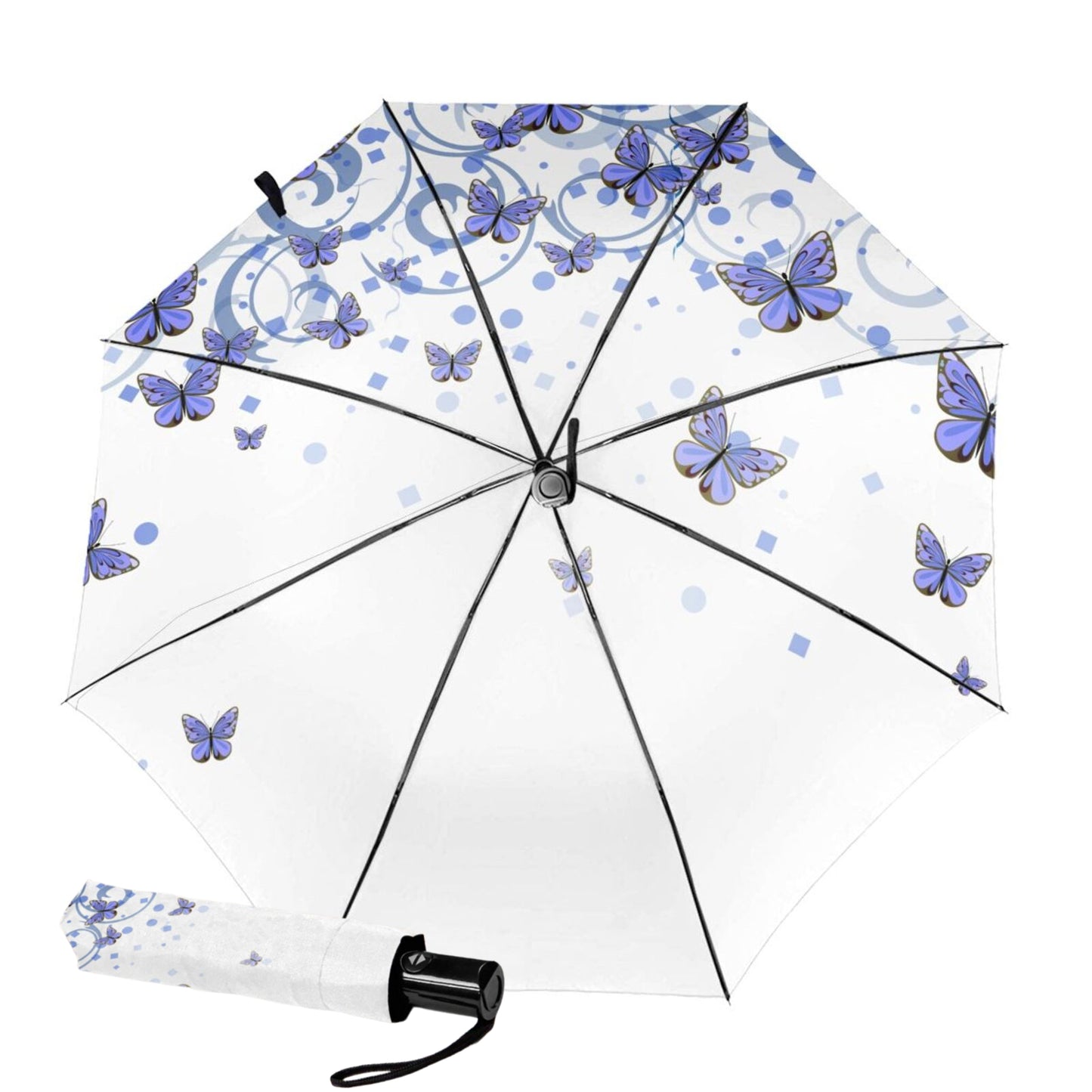 Small Mini Umbrella With Little Butterfly Design Inside