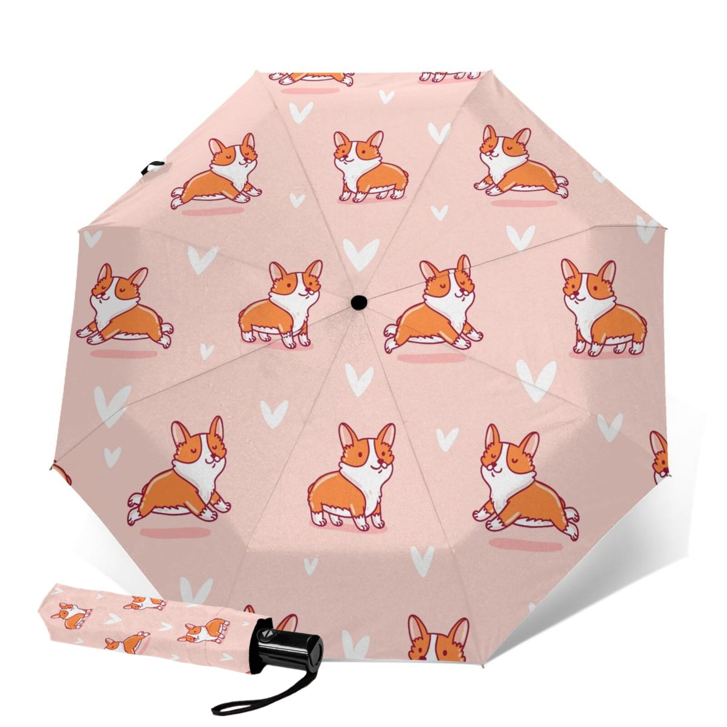 Little Corgi Foldable Travel Umbrella