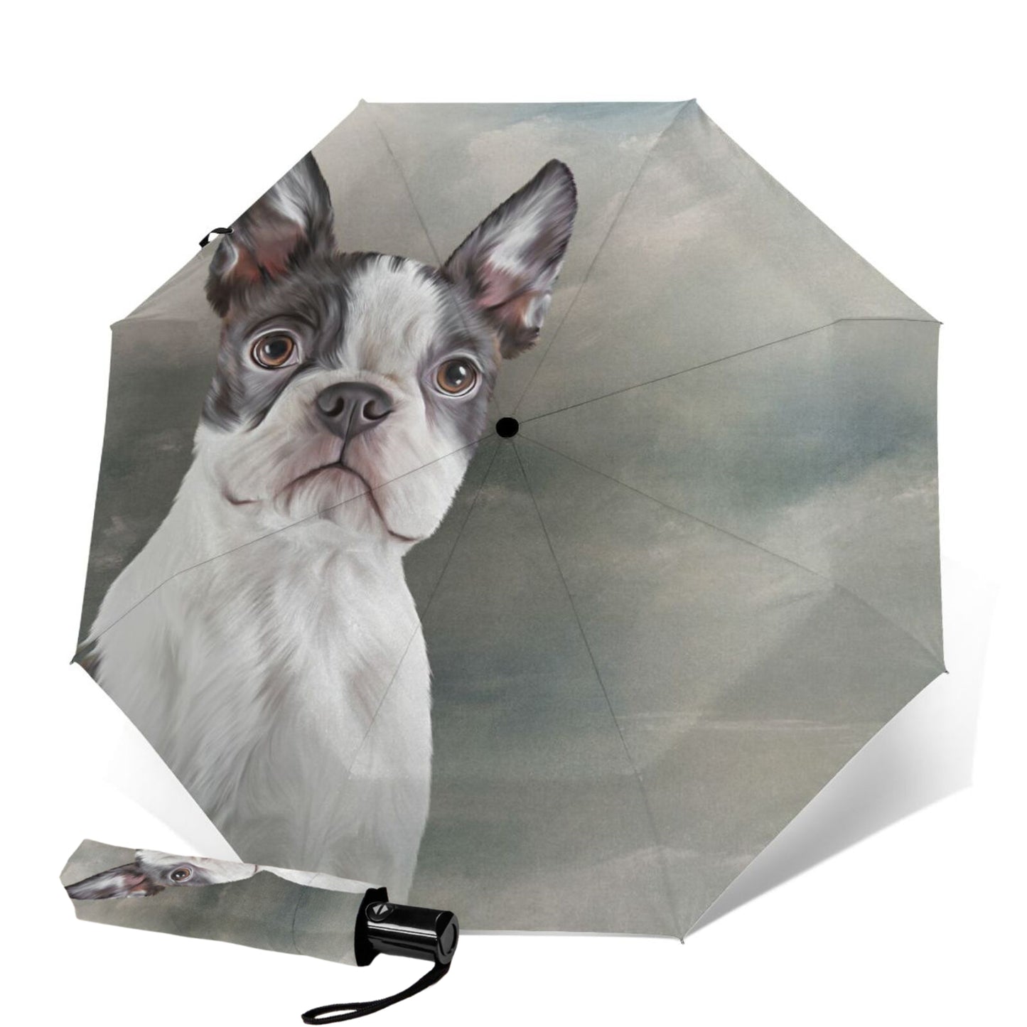 Lovely Dog Printed Foldable Umbrella