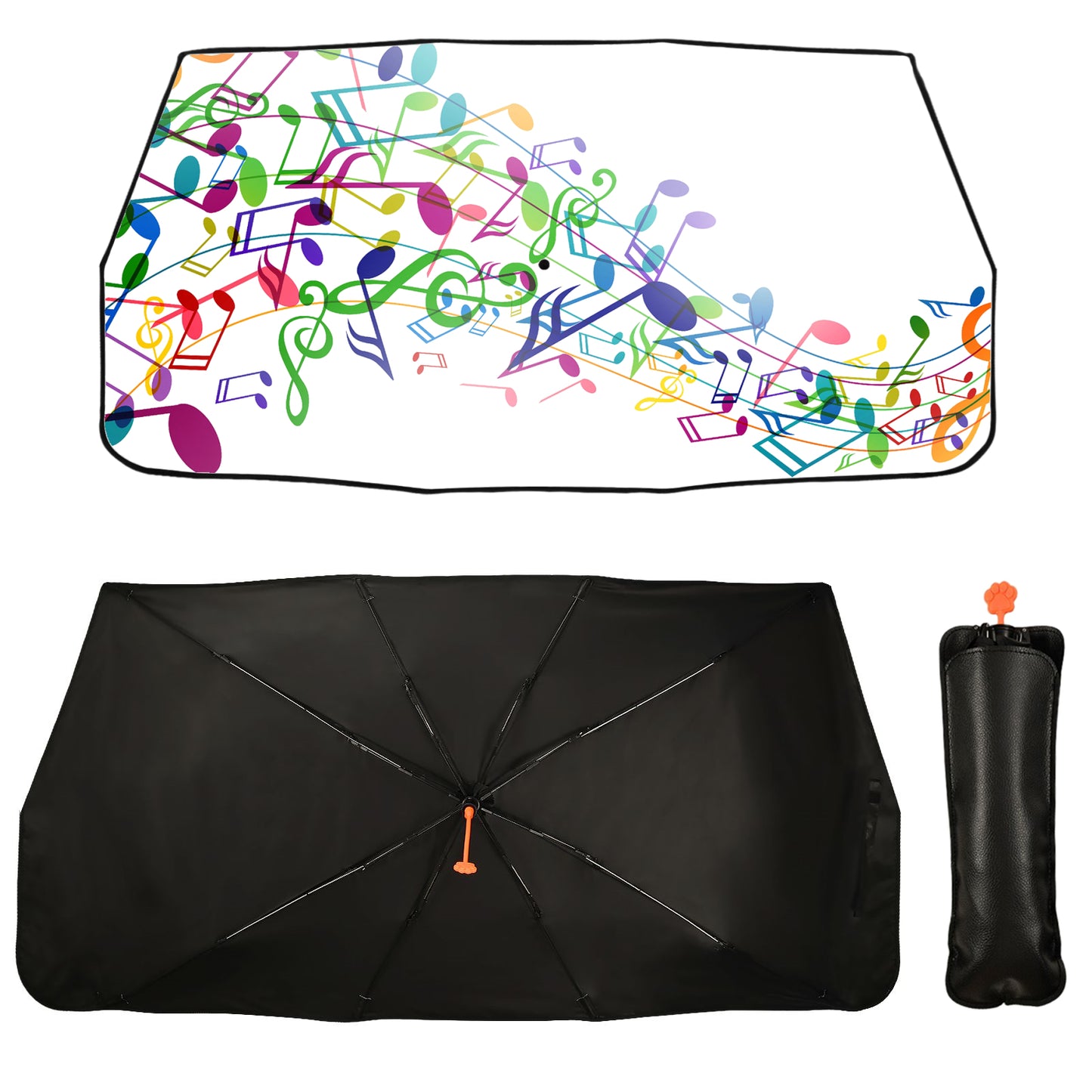 Musical Note Car Sunshade Umbrella