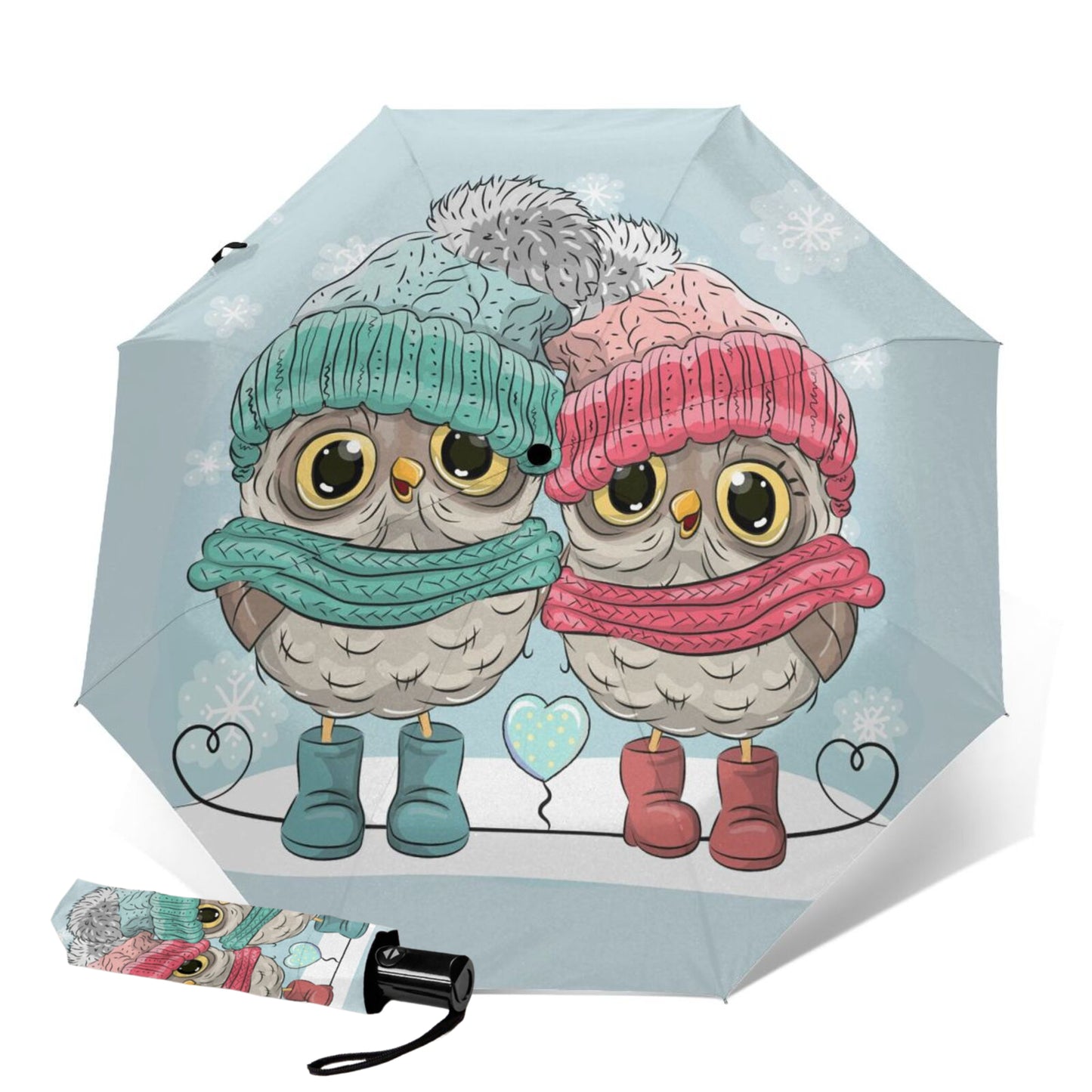 Owl Couple Foldable Umbrella