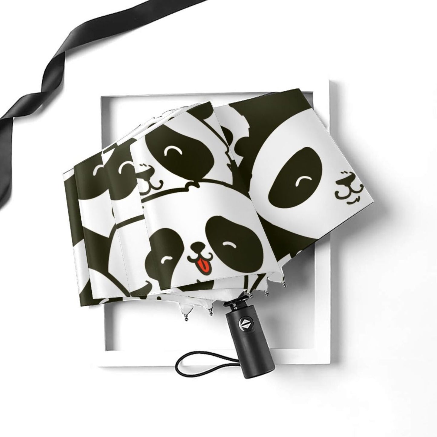 Cute Panda Compact Travel Umbrella