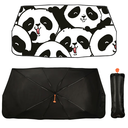 Cute Panda Car Windshield Sun Shade