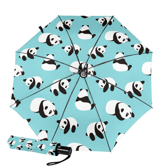 Small Compact Umbrella With Panda Design Inside