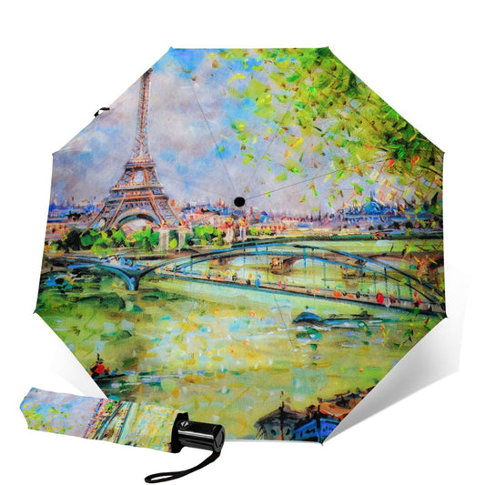 Paris Eiffel Tower Travel Umbrella