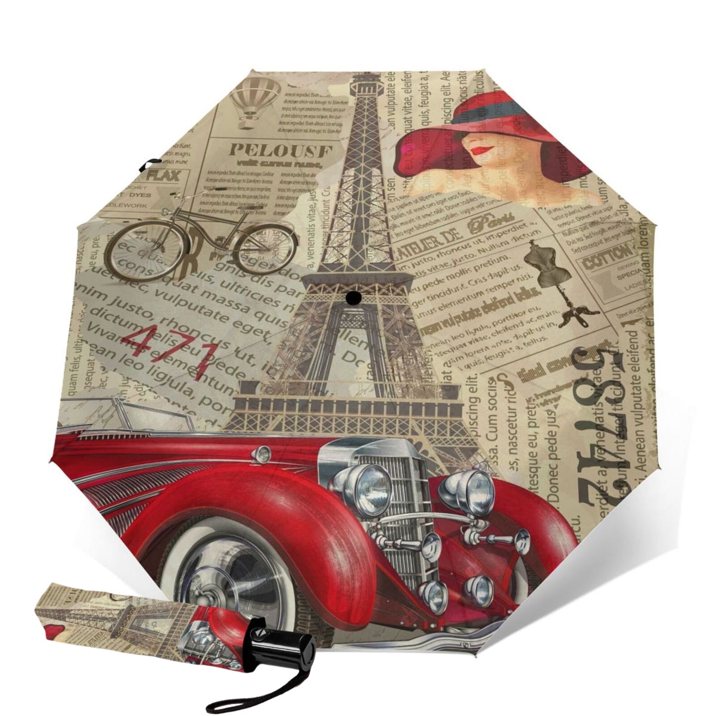 Fashion Paris Design Folding Umbrella