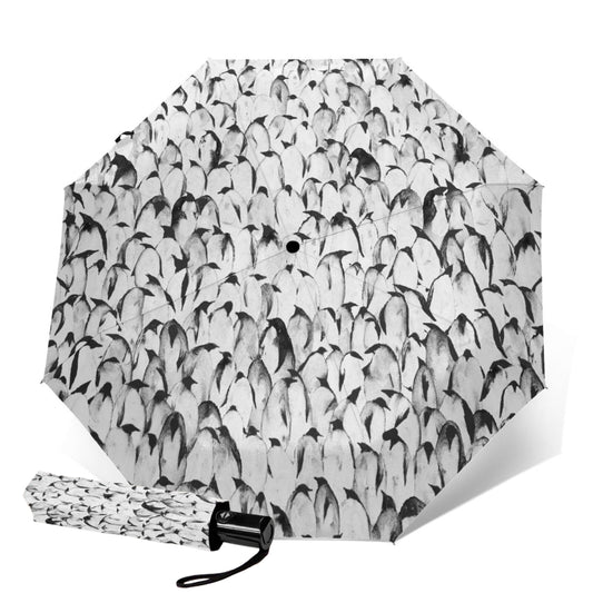 Penguins Folding Travel Umbrella