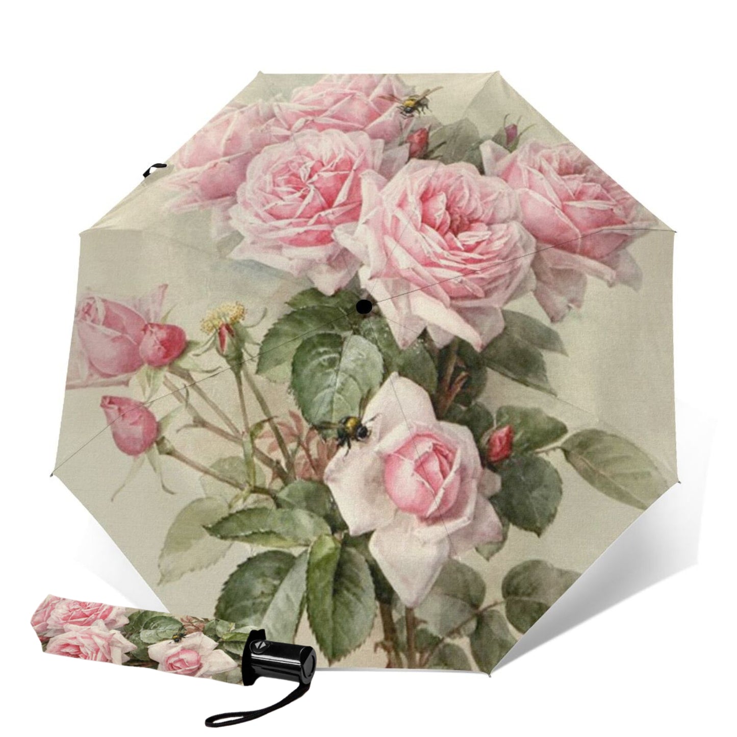 Peony Compact Travel Umbrella