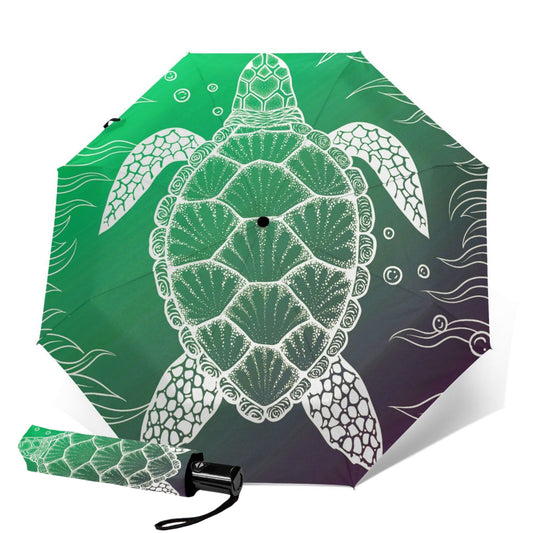 Sea Turtle Small Foldable Travel Umbrella