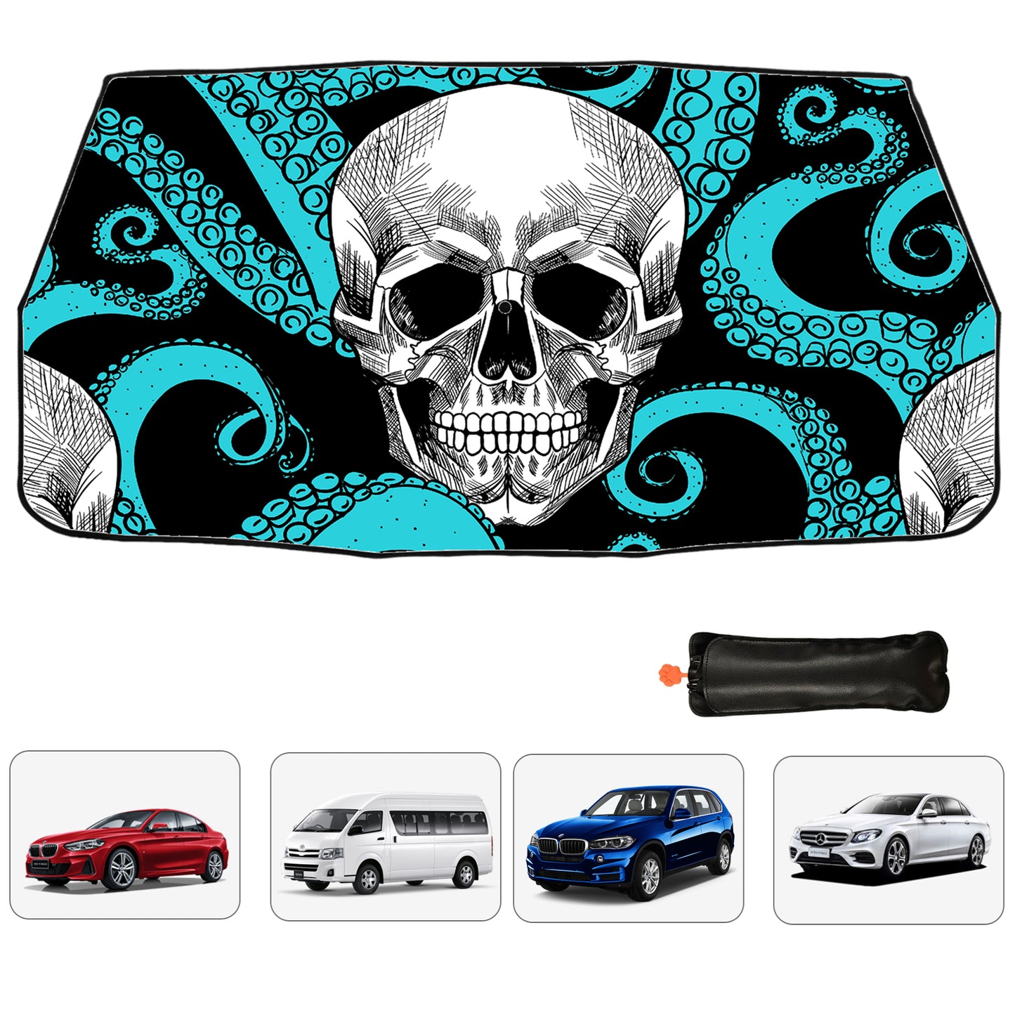 Skull Windshield Sun Shade