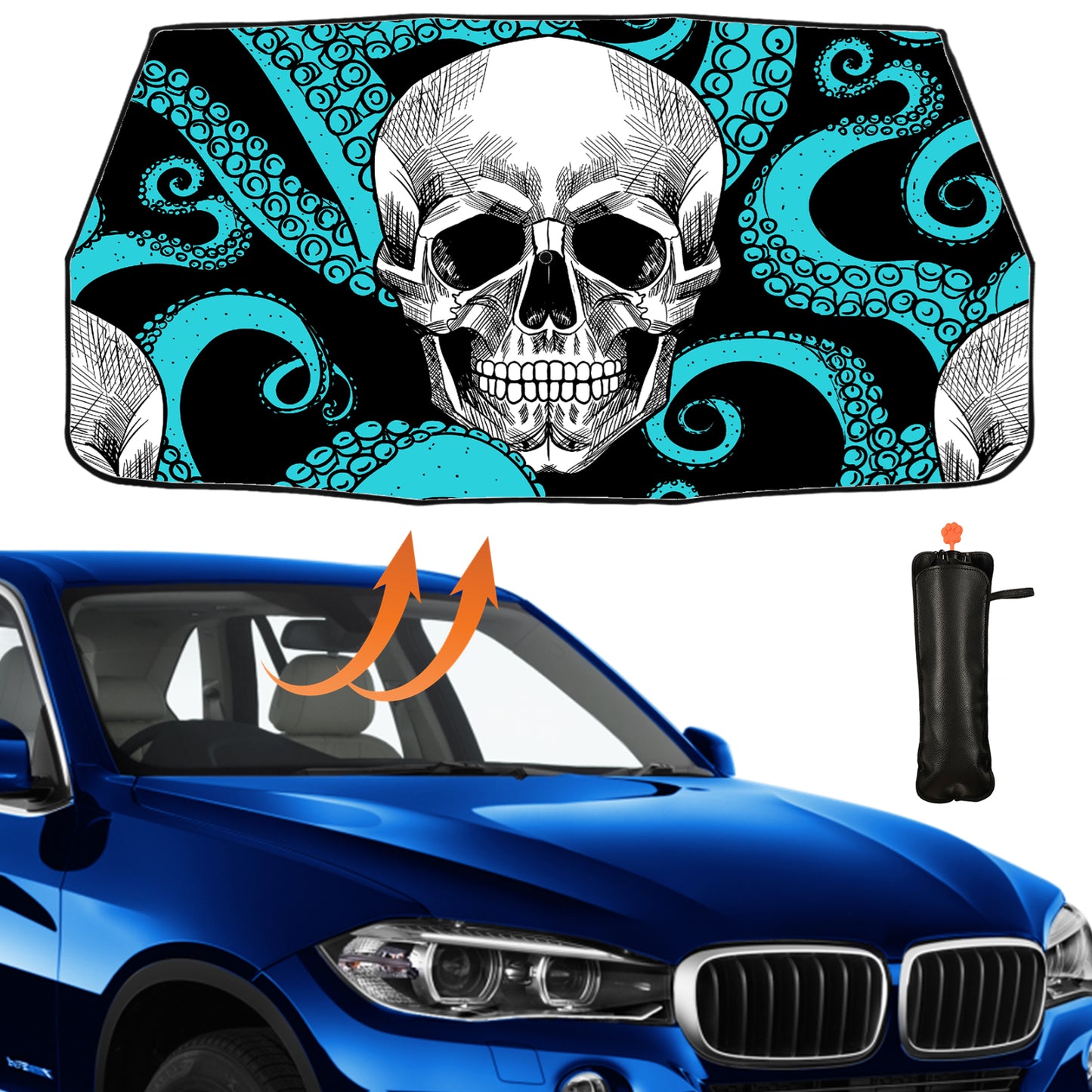 Skull Windshield Sun Shade