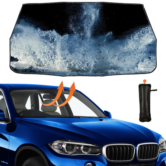 Snowflakes Car Windshield Cover Umbrella