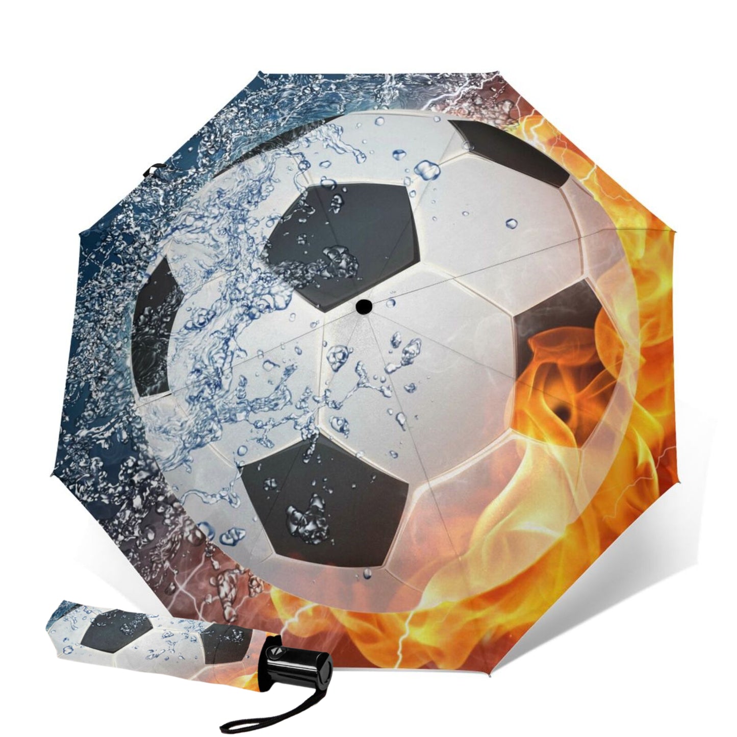 Soccer Print Foldable Umbrella