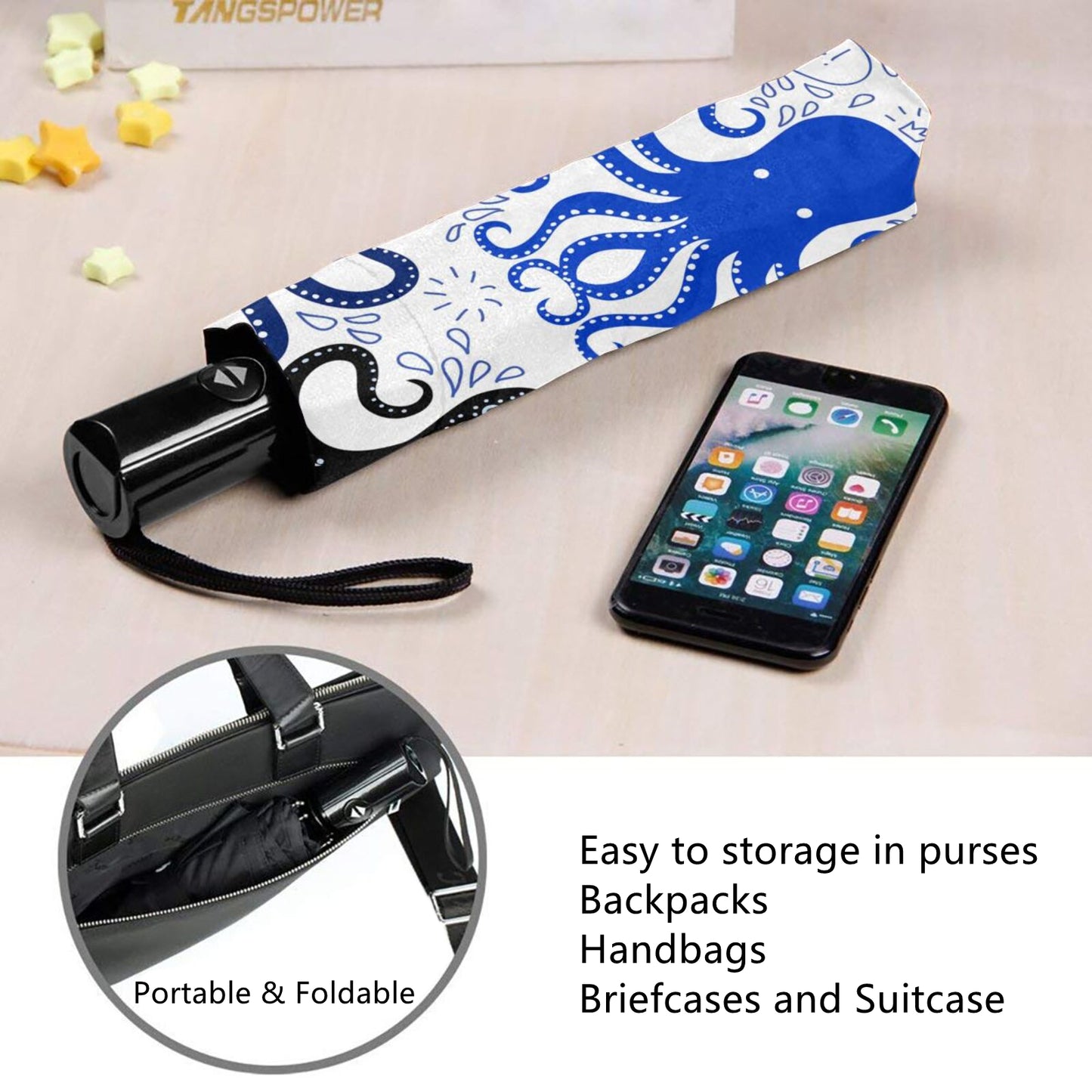 Octopus Design Foldable Umbrella