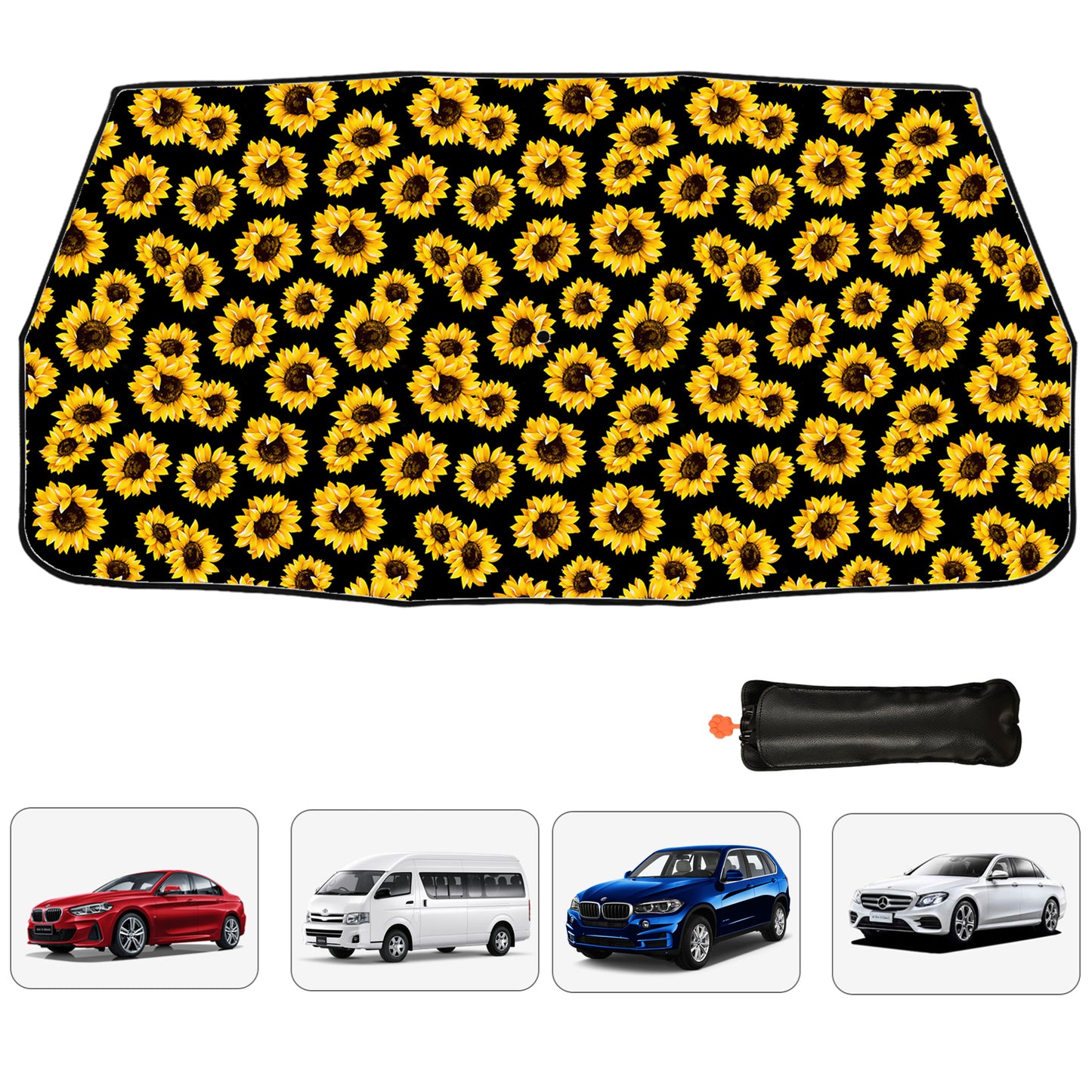 Classic Sunflower Car Windshield Sun Shade