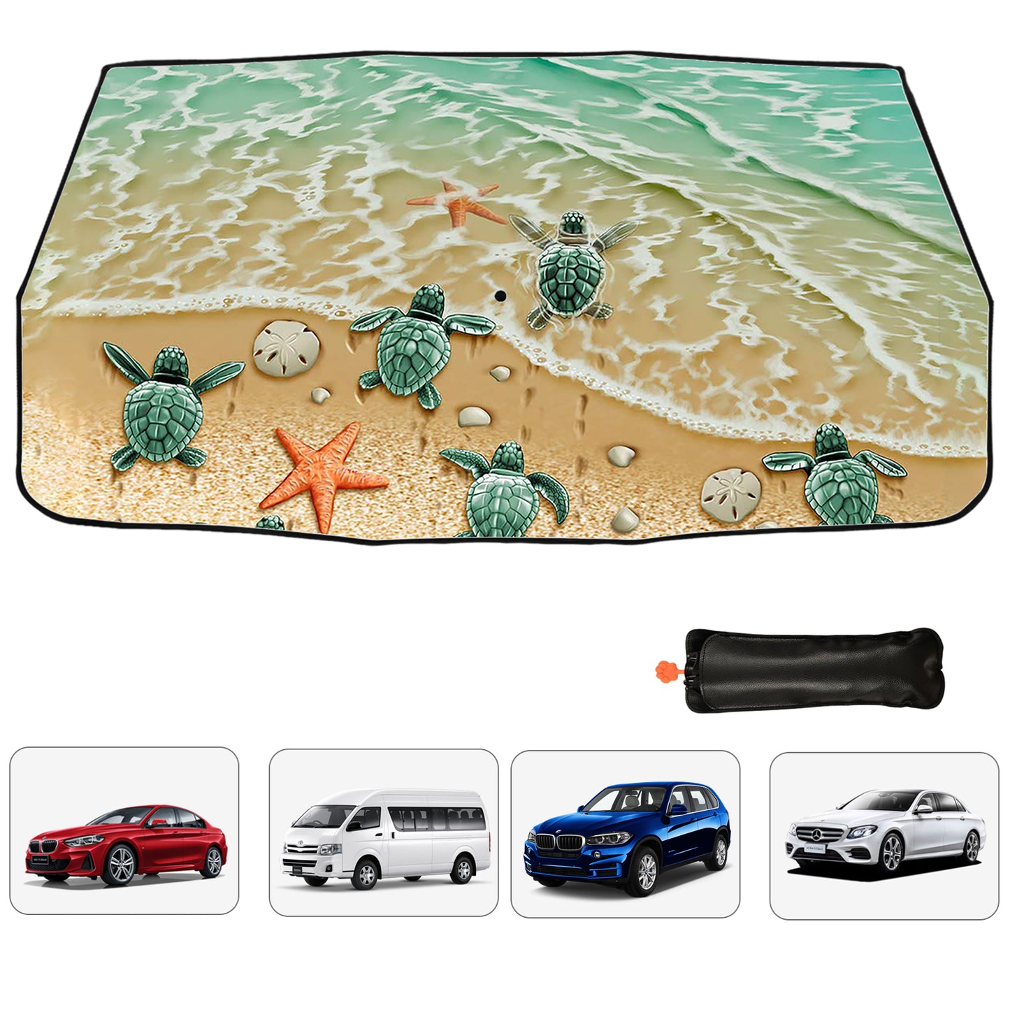 Turtle Car Sunshade Windscreen Umbrella