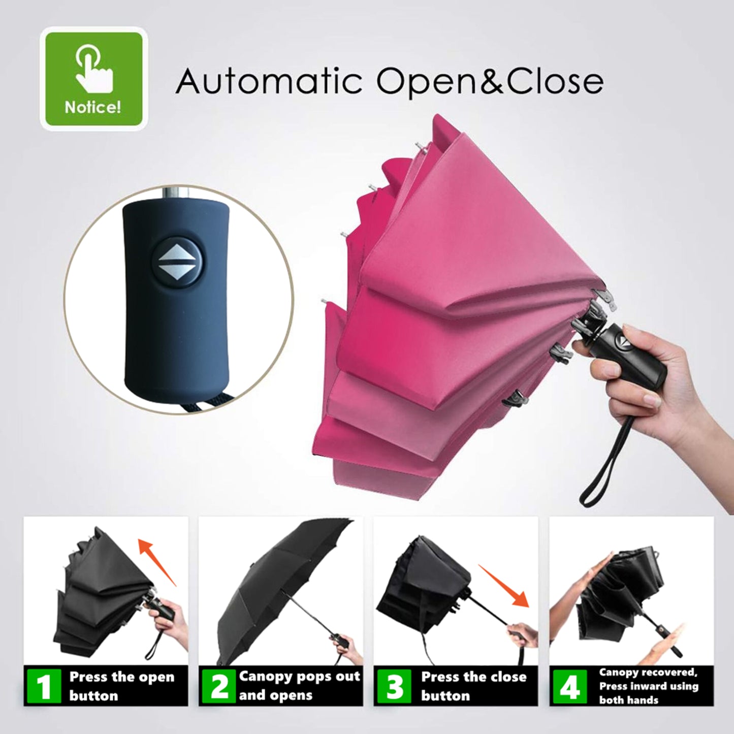 Color Changing Small Foldable Umbrella