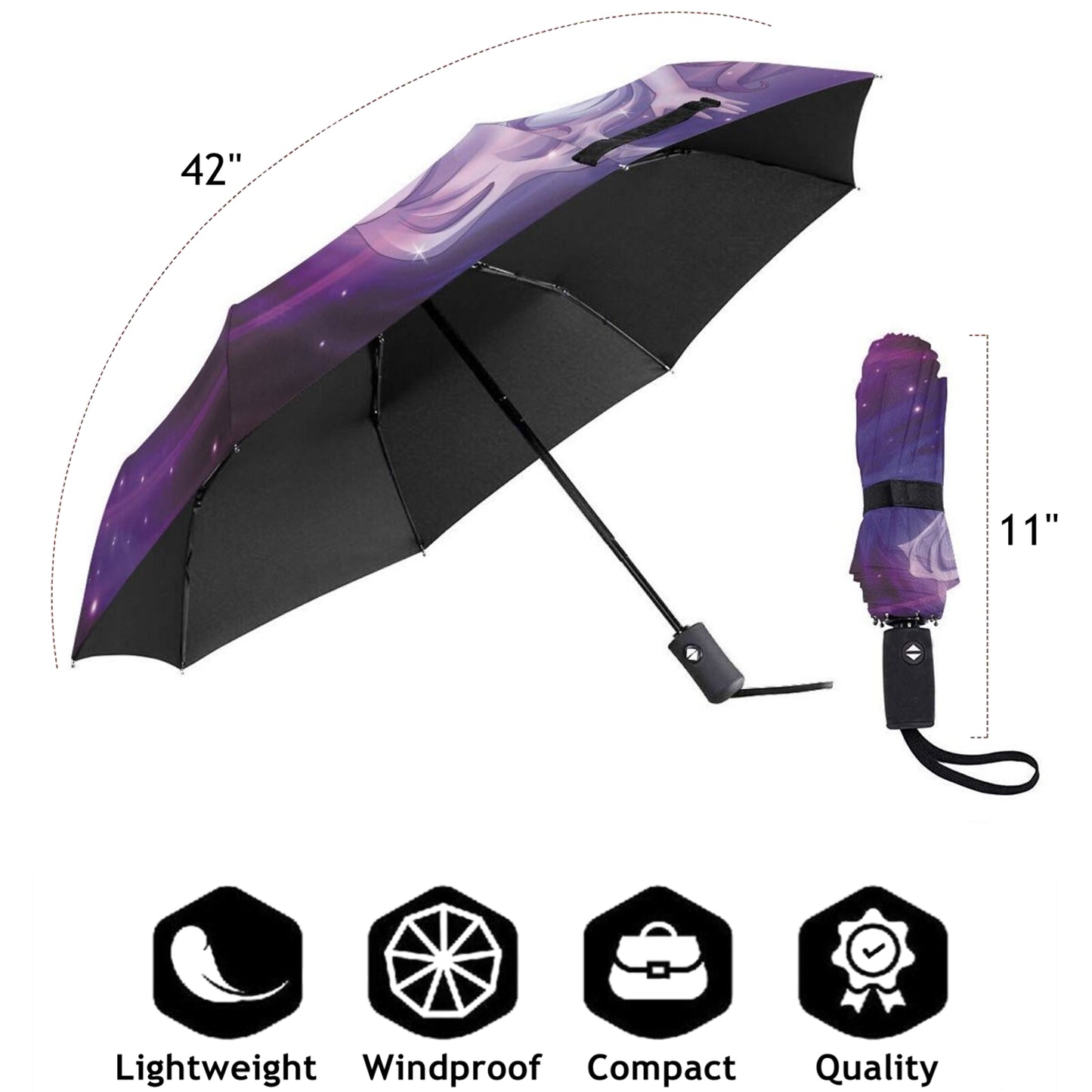 Anime Girl Foldable Travel Umbrella