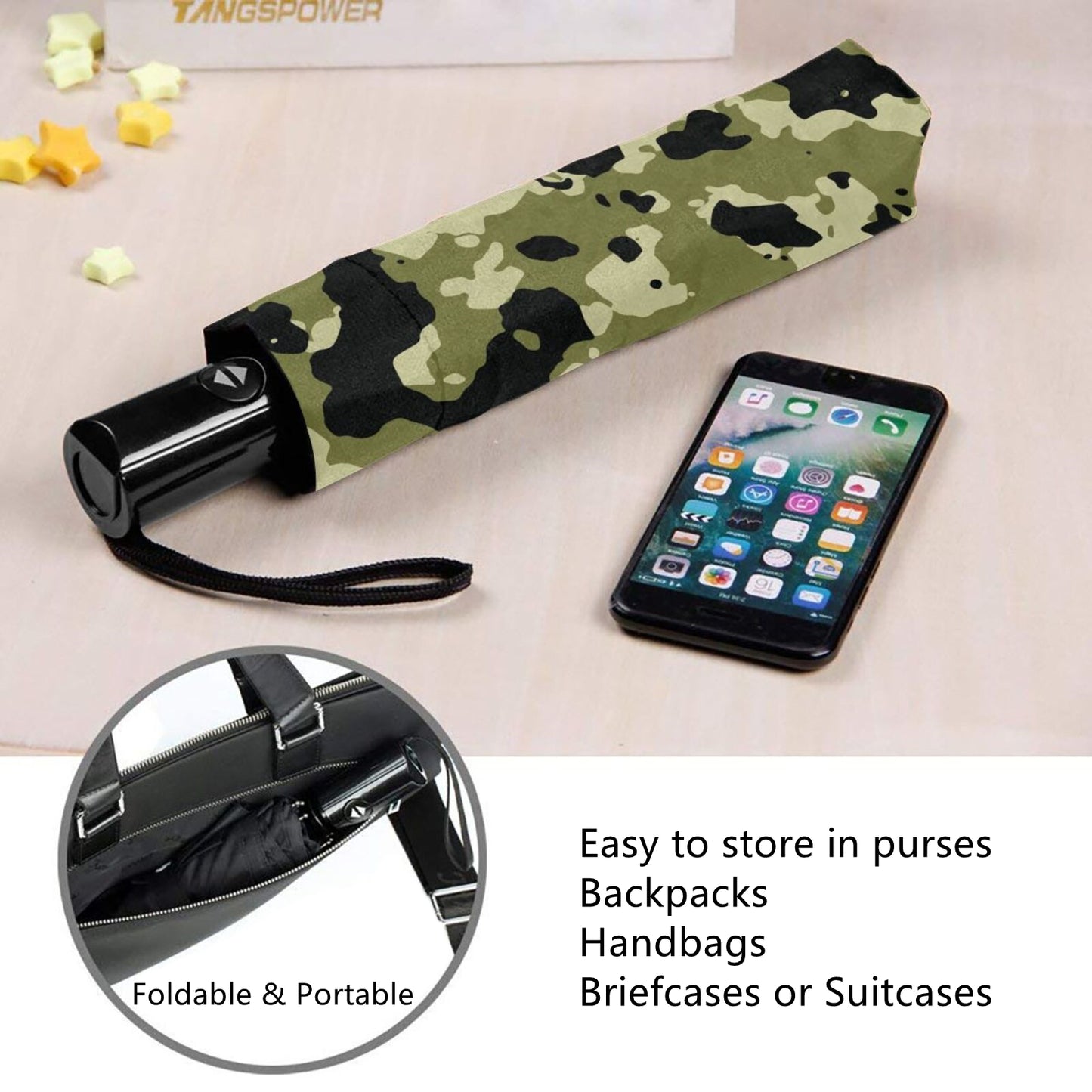 Army Print Foldable Travel Umbrella