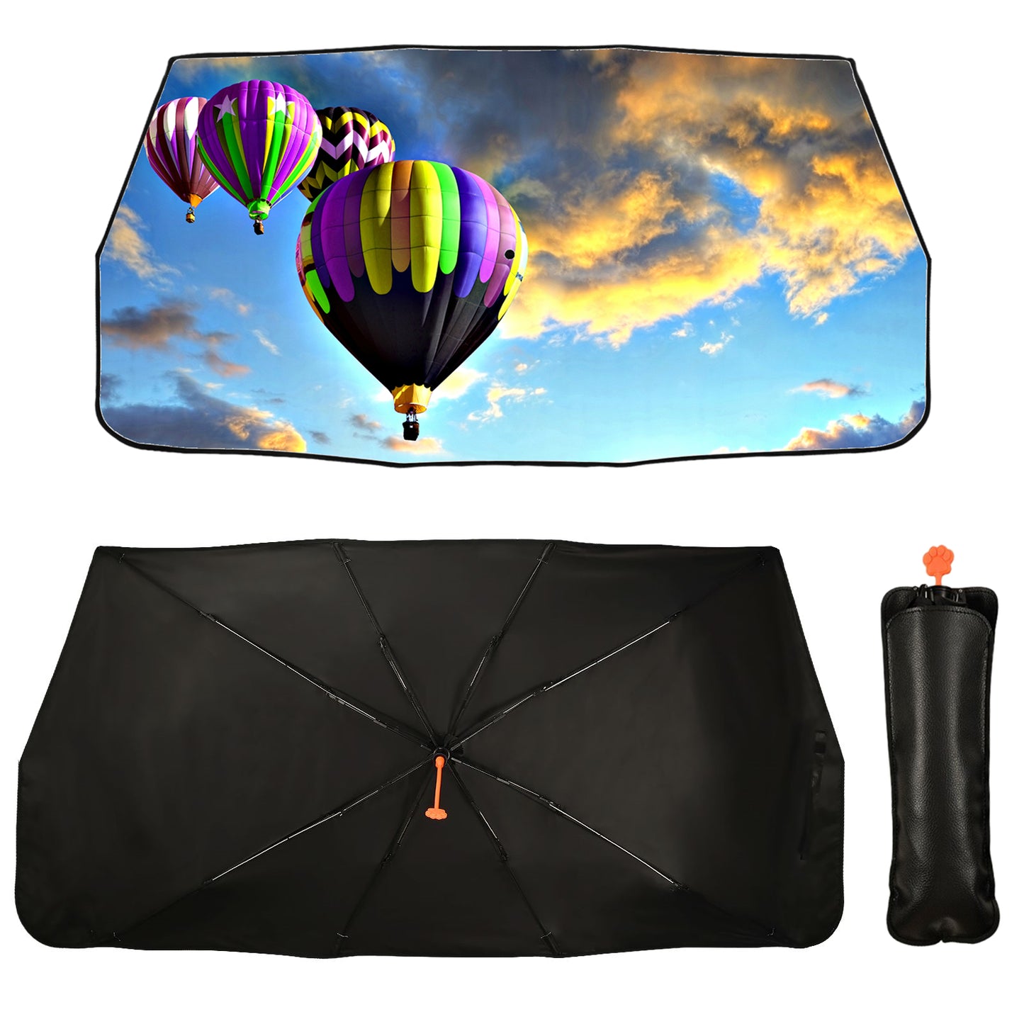 Hot Air Balloon Car Windscreen Sun Shade Umbrella