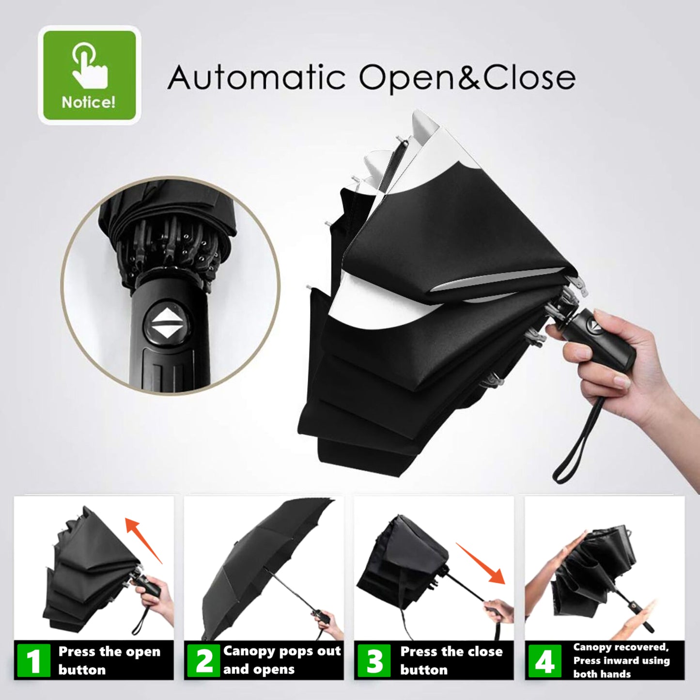 Classic Panda Foldable Umbrella