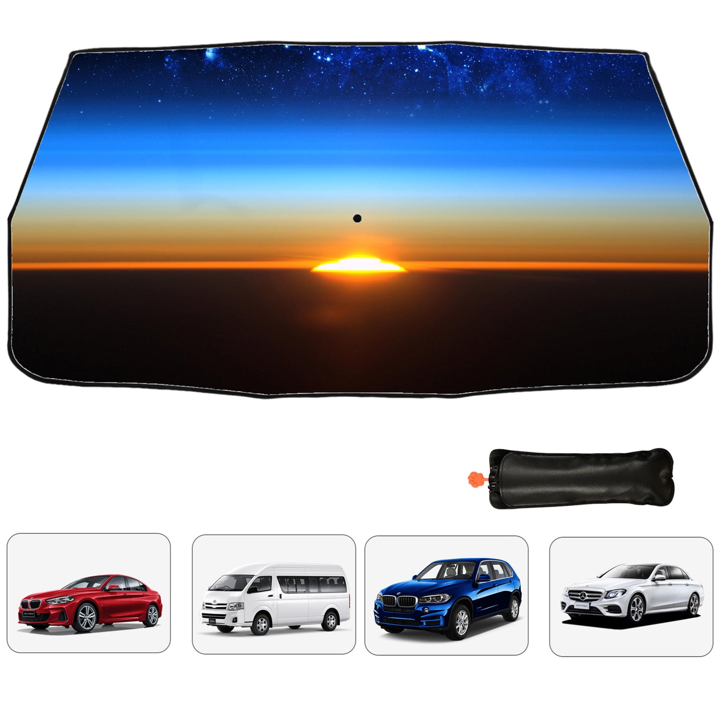 Morning Light Windshield Umbrella Style Sunshade