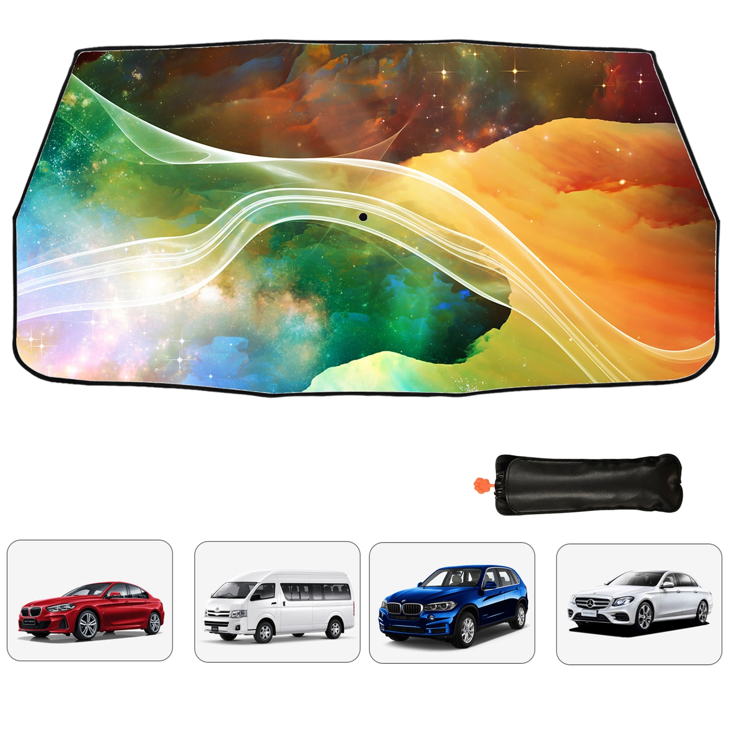 Amazing Night Sky Folding Auto Windshield Sun Shades