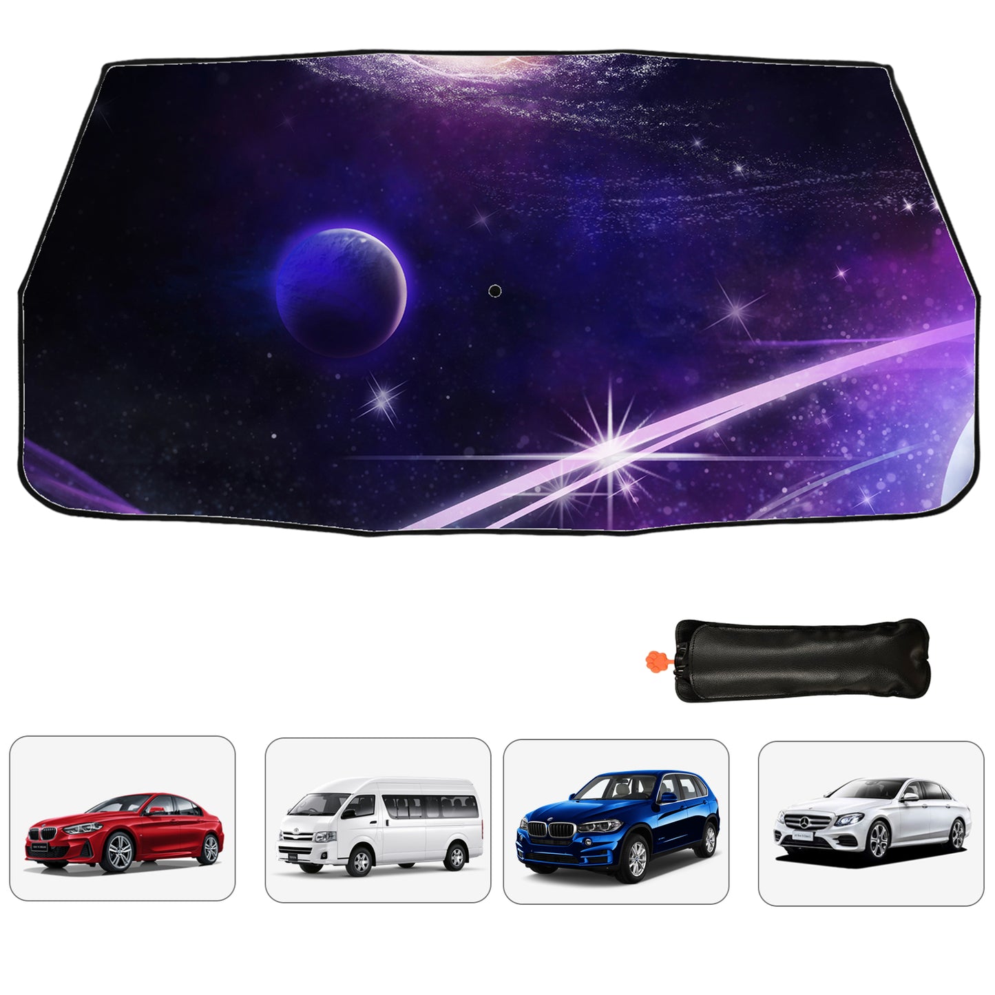 Space Design Foldable Car Shade Umbrella