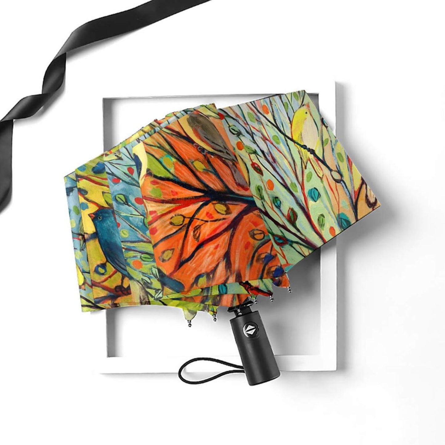 Dickeybird Printed Foldable Travel Umbrella