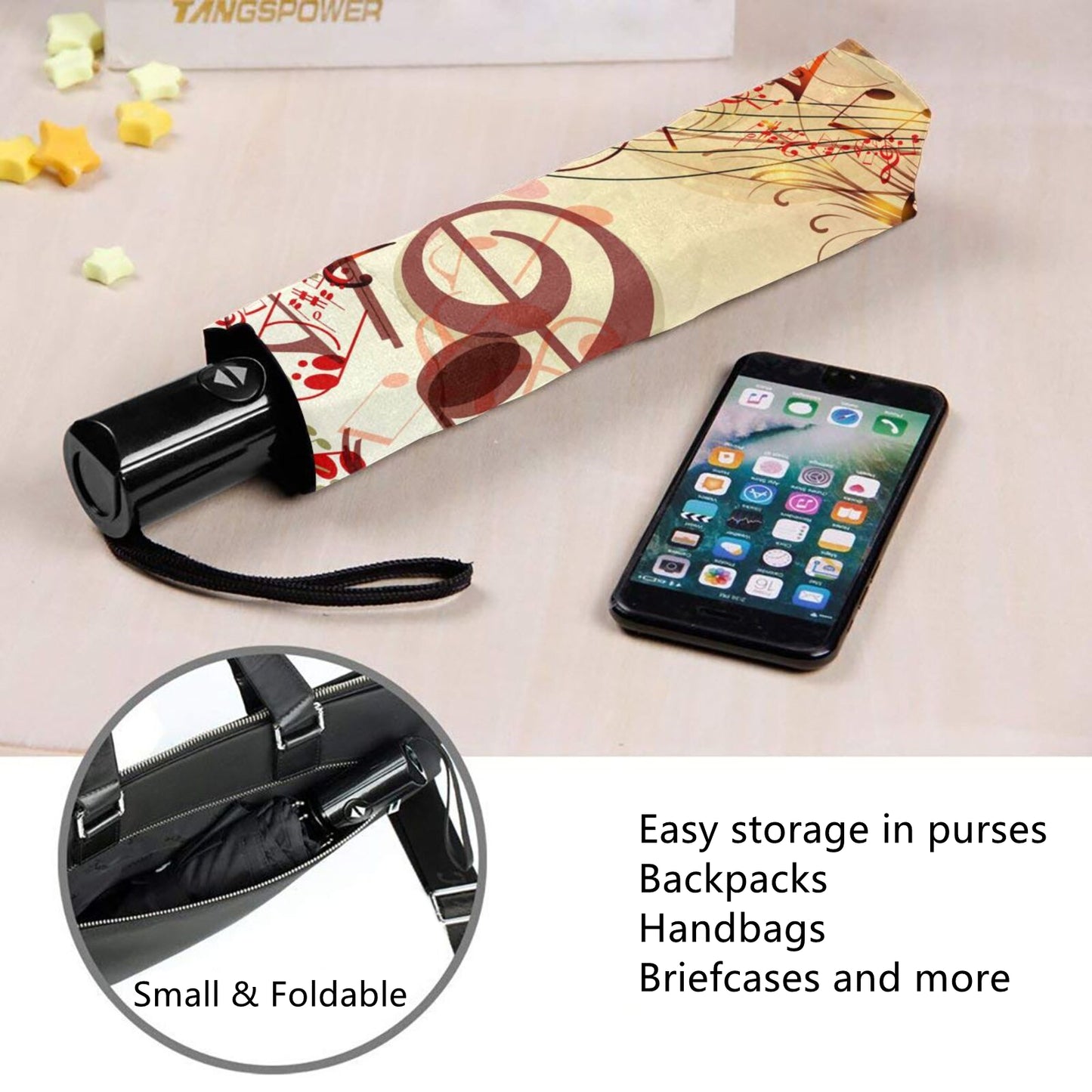 Musical Note Compact Folding Umbrella