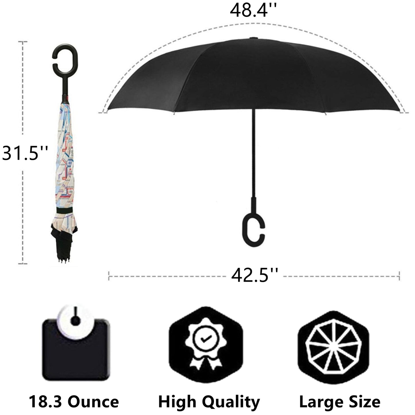 custom printed umbrella