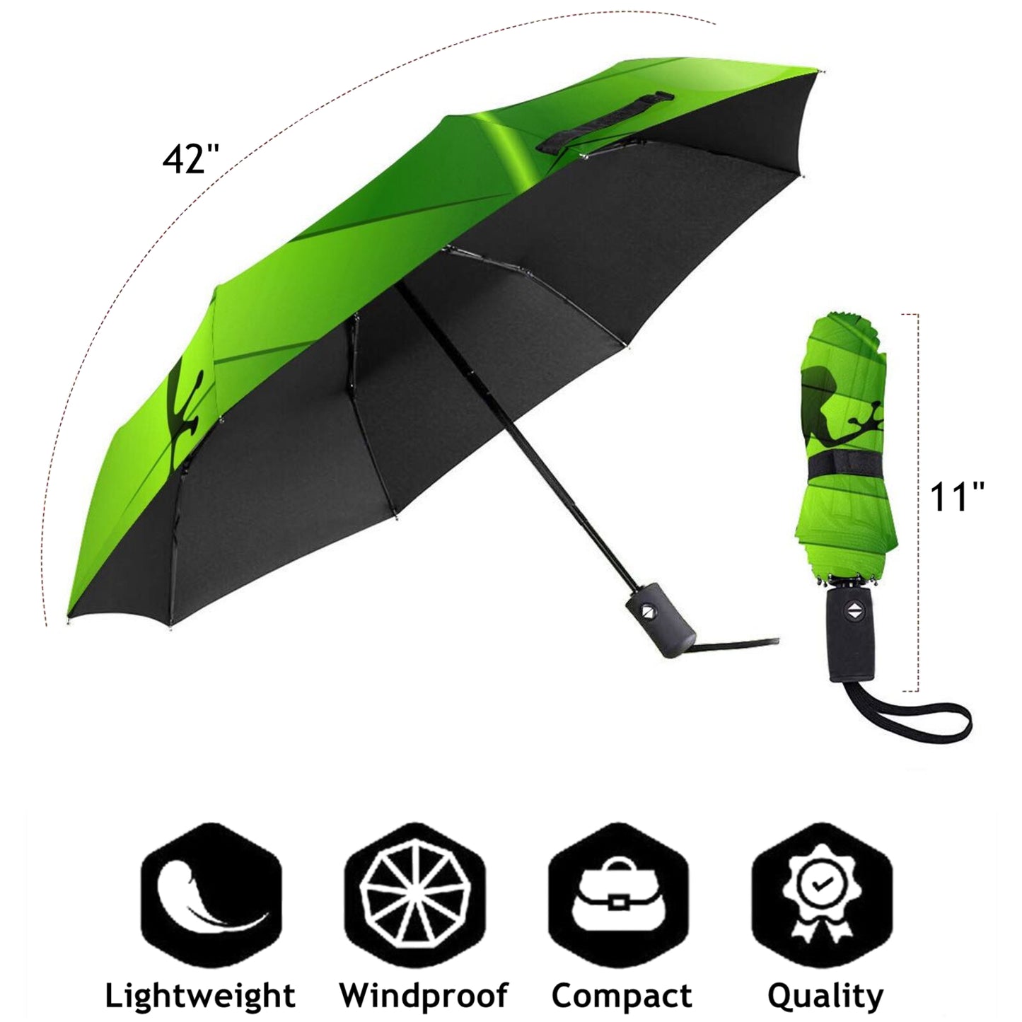 Funny Frog Foldable Umbrella