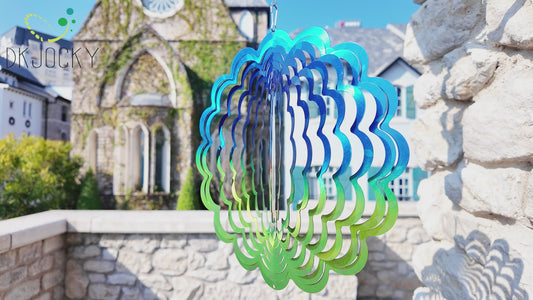 Butterfly Metal Wind Spinners - Butterfly Gifts for Women Mom Grandma Wife, Hanging Animations Wind Spinner for Outdoor & Indoor Decorations, 12 inch for Ornament Gifts