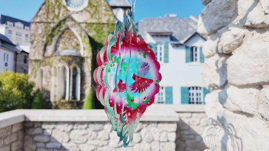 Cardinala Metal Wind Spinners - Cardinala Gifts for Women Mom Grandma Wife, Hanging Animations Wind Spinner for Outdoor & Indoor Decorations, 12 inch for Ornament Gifts
