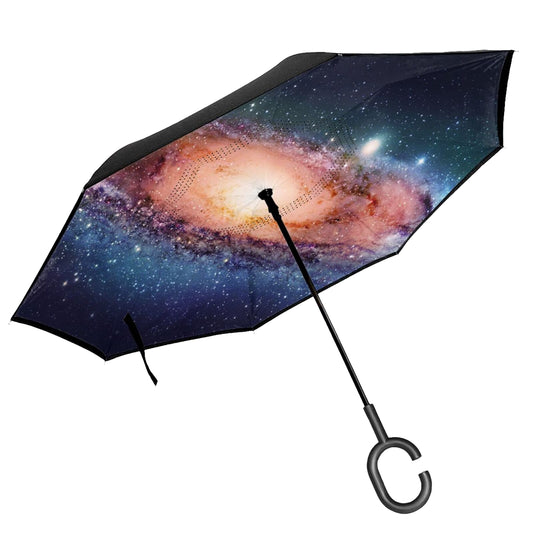 Galaxy Printed Inverted Umbrella