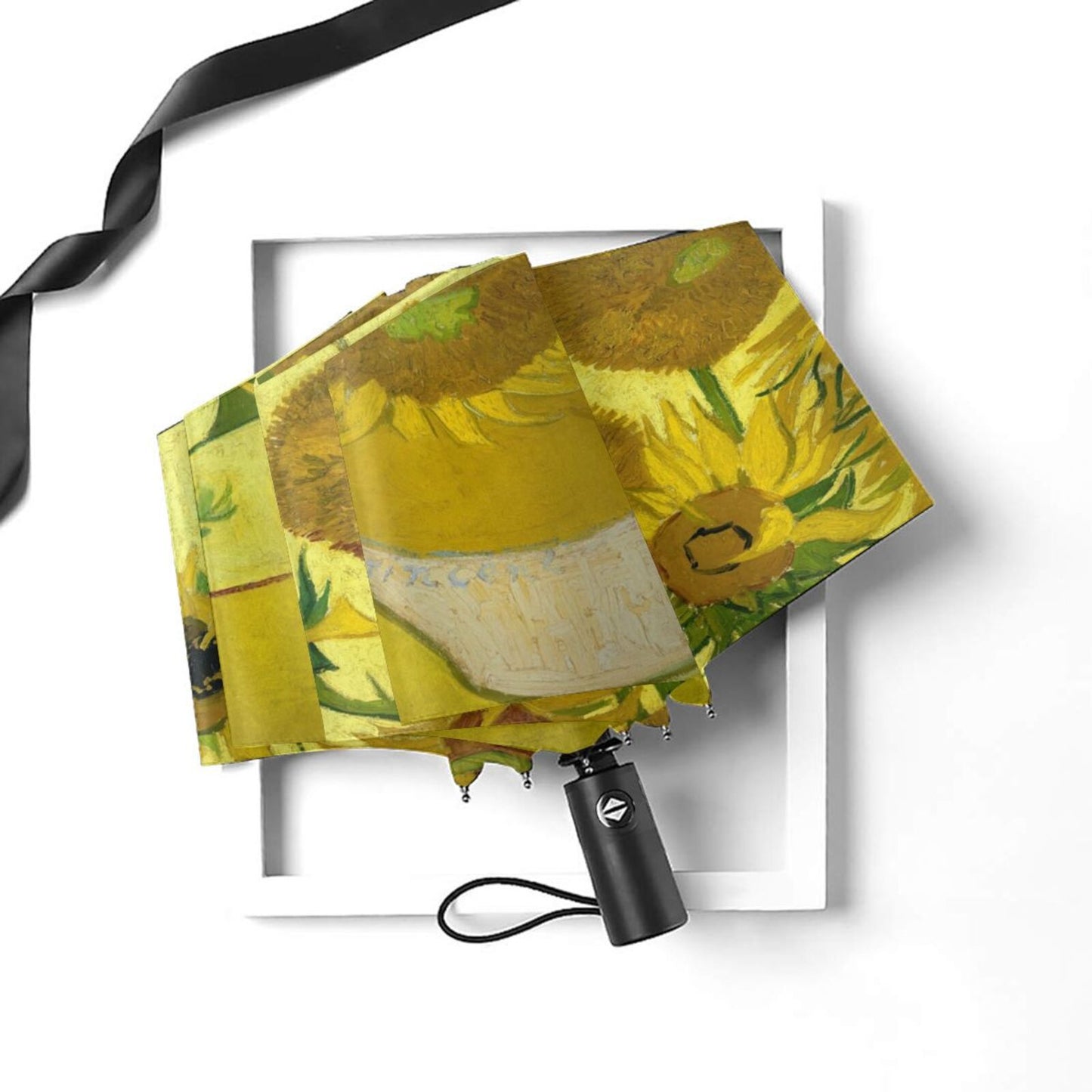 Van Gogh Sunflower Folding Umbrella