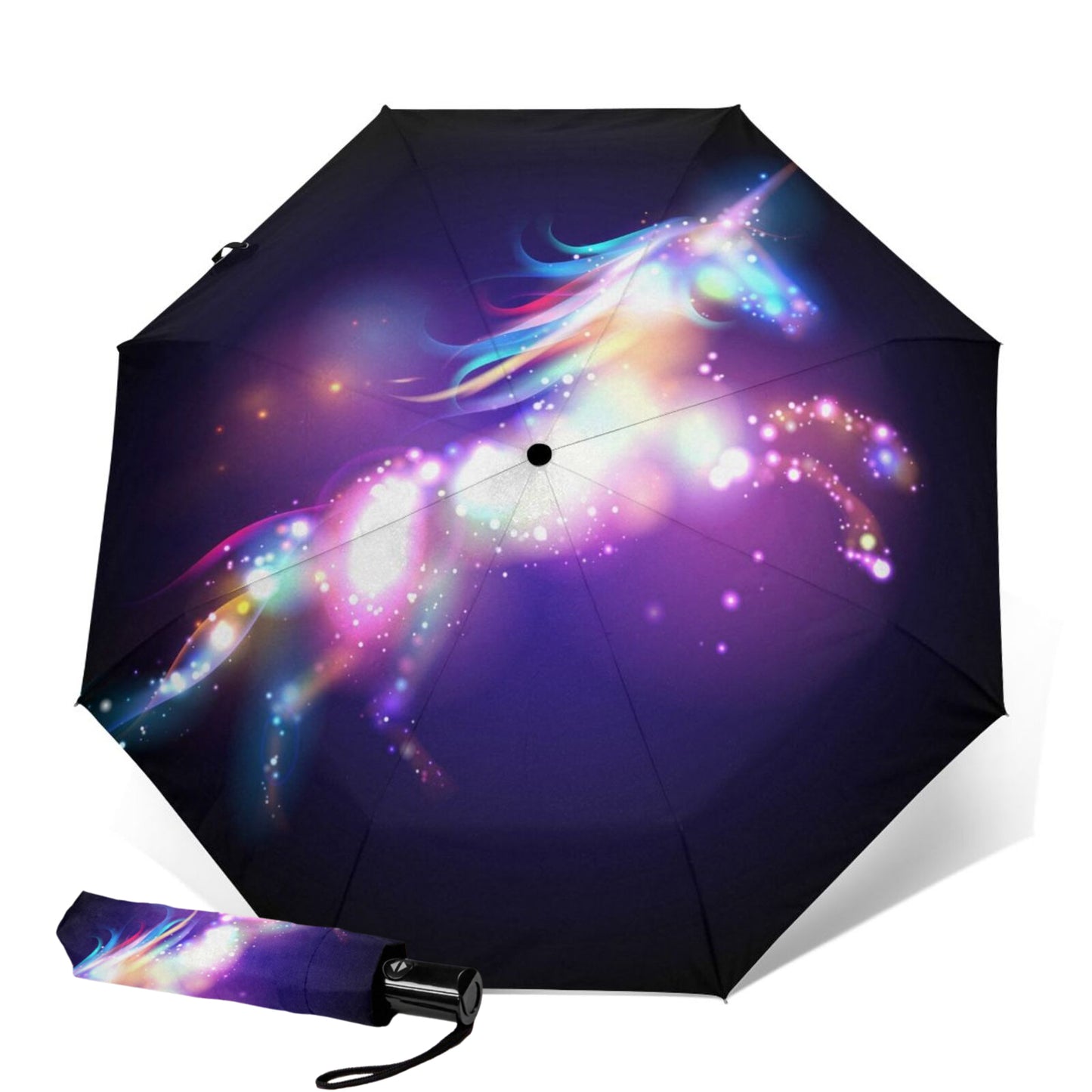 Unicorn Printed Foldable Umbrella