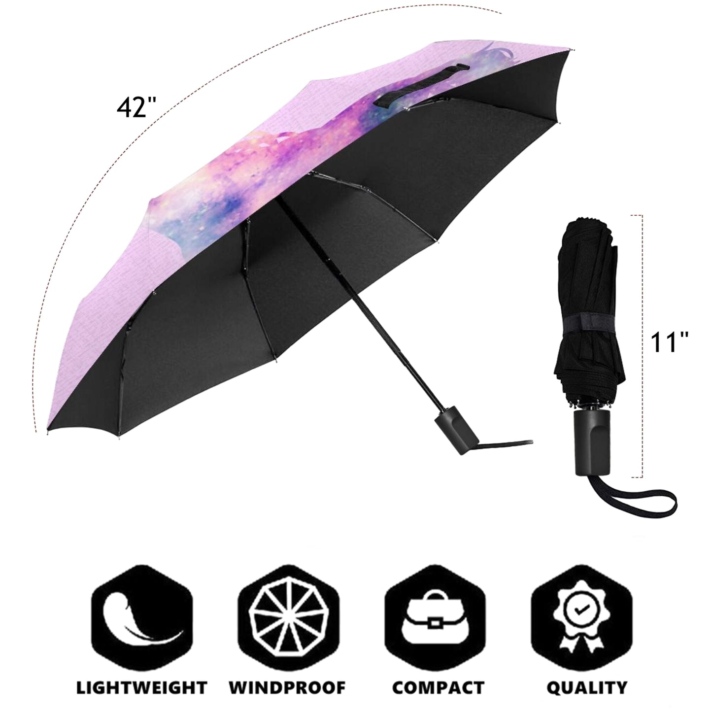 Color Changing Unicorn Manual Folding Umbrella