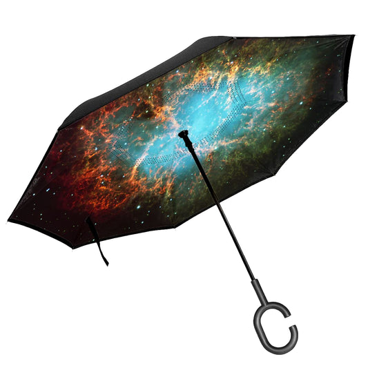 Space Printed Inverted Umbrella