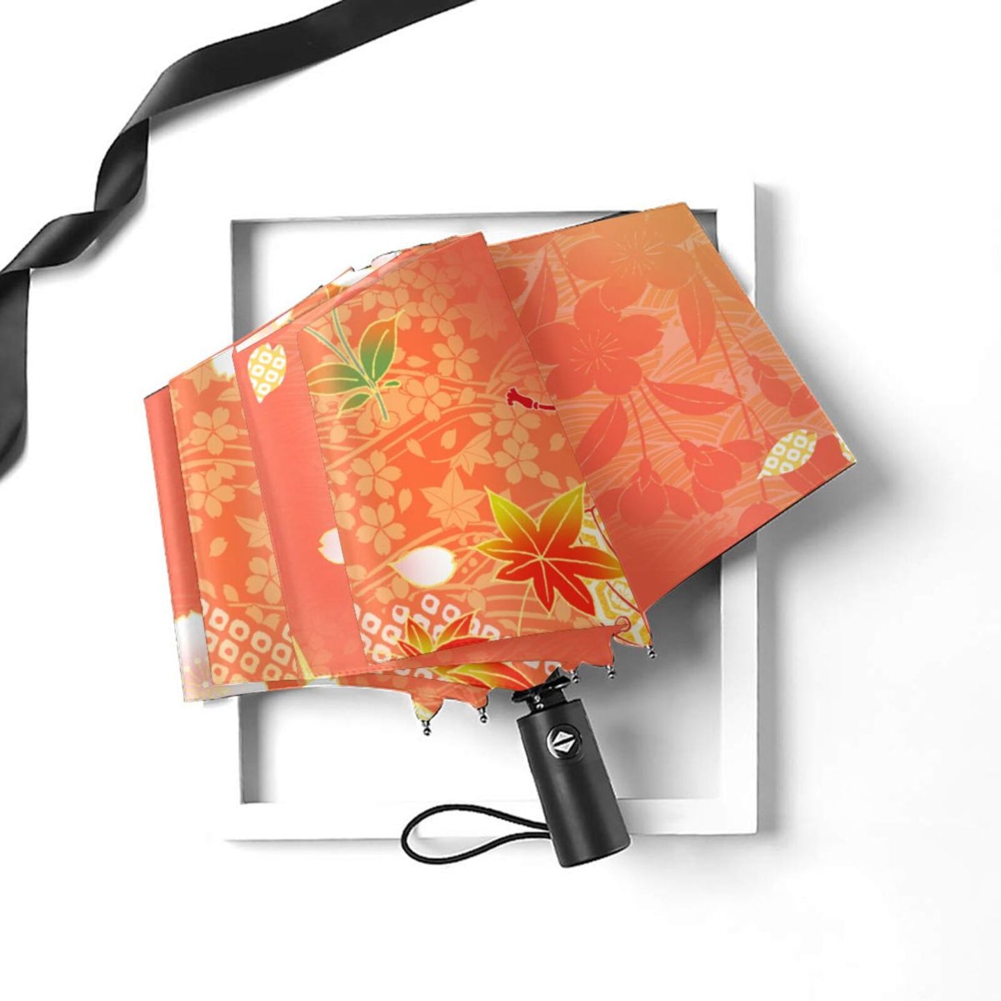 Flowers With Paper Cranes Compact Umbrella